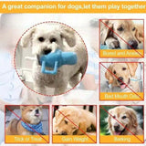 Dog Squeaky Toy Bite Resistant Chewing Plush Cup for Small Medium Large Dogs blue
