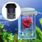 Maxbell Fish Breeding Box Aquarium Tank Hatchery Incubator for Guppy Clownfish Betta Black