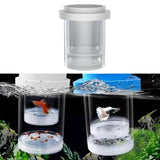 Maxbell Fish Breeding Box Aquarium Tank Hatchery Incubator for Guppy Clownfish Betta White