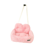 Dog Car SUV Seat Puppy Bed Portable Versatile Lightweight Pet Travel Carrier Pink S