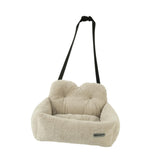 Dog Car SUV Seat Puppy Bed Portable Versatile Lightweight Pet Travel Carrier Grey S