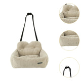 Dog Car SUV Seat Puppy Bed Portable Versatile Lightweight Pet Travel Carrier Grey L