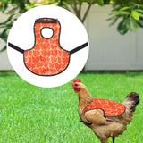 Chicken Saddle for Hens Lightweight Accessories Back Protector Chicken Apron Red