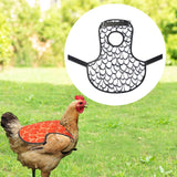 Chicken Saddle for Hens Lightweight Accessories Back Protector Chicken Apron White