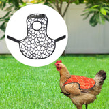 Chicken Saddle for Hens Lightweight Accessories Back Protector Chicken Apron White