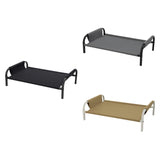 Cooling Elevated Dog Bed Metal Frame Pet Cot for Dogs Small Medium Dogs Cats Black