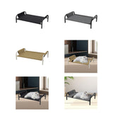 Cooling Elevated Dog Bed Metal Frame Pet Cot for Dogs Small Medium Dogs Cats Black