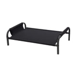 Cooling Elevated Dog Bed Metal Frame Pet Cot for Dogs Small Medium Dogs Cats Black