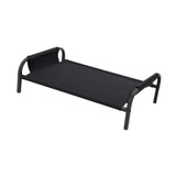 Cooling Elevated Dog Bed Metal Frame Pet Cot for Dogs Small Medium Dogs Cats Black