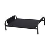 Cooling Elevated Dog Bed Metal Frame Pet Cot for Dogs Small Medium Dogs Cats Black