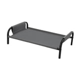 Cooling Elevated Dog Bed Metal Frame Pet Cot for Dogs Small Medium Dogs Cats Grey