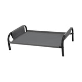 Cooling Elevated Dog Bed Metal Frame Pet Cot for Dogs Small Medium Dogs Cats Grey
