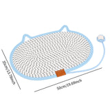 Cat Scratching Pad Rug Couch Claw Home Toy Indoor Cats Cat Scratcher Mat Toy Blue 50x35cm