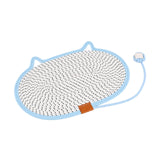 Cat Scratching Pad Rug Couch Claw Home Toy Indoor Cats Cat Scratcher Mat Toy Blue 50x35cm