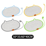 Cat Scratching Pad Rug Couch Claw Home Toy Indoor Cats Cat Scratcher Mat Toy Blue 50x35cm