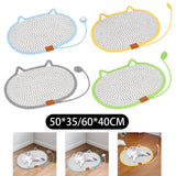 Cat Scratching Pad Rug Couch Claw Home Toy Indoor Cats Cat Scratcher Mat Toy Blue 50x35cm