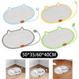 Cat Scratching Pad Rug Couch Claw Home Toy Indoor Cats Cat Scratcher Mat Toy Blue 50x35cm