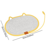 Cat Scratching Pad Rug Couch Claw Home Toy Indoor Cats Cat Scratcher Mat Toy Yellow 50x35cm