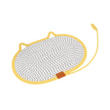 Cat Scratching Pad Rug Couch Claw Home Toy Indoor Cats Cat Scratcher Mat Toy Yellow 50x35cm