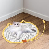Cat Scratching Pad Rug Couch Claw Home Toy Indoor Cats Cat Scratcher Mat Toy Yellow 50x35cm