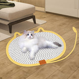 Cat Scratching Pad Rug Couch Claw Home Toy Indoor Cats Cat Scratcher Mat Toy Yellow 60x40cm