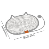 Cat Scratching Pad Rug Couch Claw Home Toy Indoor Cats Cat Scratcher Mat Toy Gray 50x35cm