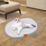 Cat Scratching Pad Rug Couch Claw Home Toy Indoor Cats Cat Scratcher Mat Toy Gray 50x35cm