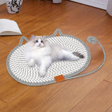 Cat Scratching Pad Rug Couch Claw Home Toy Indoor Cats Cat Scratcher Mat Toy Gray 50x35cm