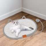 Cat Scratching Pad Rug Couch Claw Home Toy Indoor Cats Cat Scratcher Mat Toy Gray 50x35cm
