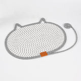 Cat Scratching Pad Rug Couch Claw Home Toy Indoor Cats Cat Scratcher Mat Toy Gray 50x35cm