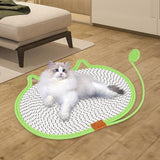 Cat Scratching Pad Rug Couch Claw Home Toy Indoor Cats Cat Scratcher Mat Toy Green 50x35cm