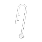 Aquarium Lily Pipe Easy Installation Tubing for Aquarium Planted Tank Inflow 17mm