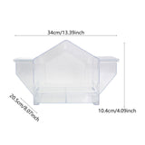 Window Bird Feeder for Birding Acrylic Birdfeeder for Backyard Patio Outside