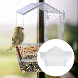 Window Bird Feeder for Birding Acrylic Birdfeeder for Backyard Patio Outside