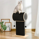 Cat Scratching Post with Tunnel Bed Pet House for Indoor Cats Grinding Claws