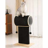 Cat Scratching Post with Tunnel Bed Pet House for Indoor Cats Grinding Claws