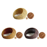 Cat Basket Bed Imitation Rattan Lounge Bed Ventilated Handmade Woven Cat Bed beige