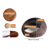 Cat Basket Bed Imitation Rattan Lounge Bed Ventilated Handmade Woven Cat Bed dark brown