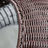 Cat Basket Bed Imitation Rattan Lounge Bed Ventilated Handmade Woven Cat Bed dark brown