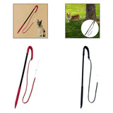 Dog Training Whip Pet Obedience Correction Tool for Teasing Agility Training Black Red