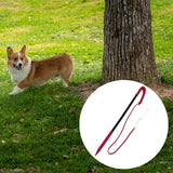 Dog Training Whip Pet Obedience Correction Tool for Teasing Agility Training Black Red