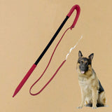 Dog Training Whip Pet Obedience Correction Tool for Teasing Agility Training Black Red