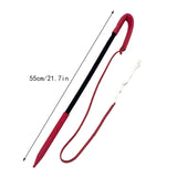 Dog Training Whip Pet Obedience Correction Tool for Teasing Agility Training Black Red