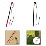 Dog Training Whip Pet Obedience Correction Tool for Teasing Agility Training Black Red