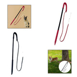 Dog Training Whip Pet Obedience Correction Tool for Teasing Agility Training Black Red