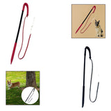 Dog Training Whip Pet Obedience Correction Tool for Teasing Agility Training Black Red