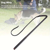 Dog Training Whip Pet Obedience Correction Tool for Teasing Agility Training Black