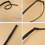 Dog Training Whip Pet Obedience Correction Tool for Teasing Agility Training Black