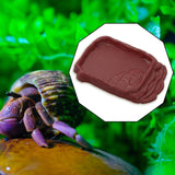 Maxbell Reptile Food Bowl Habitat Bathing Pool for Snake Chameleon Aquarium Ornament S