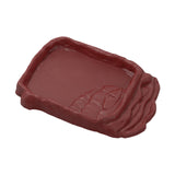 Maxbell Reptile Food Bowl Habitat Bathing Pool for Snake Chameleon Aquarium Ornament M